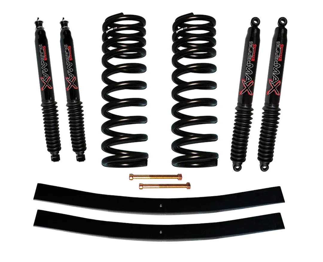 172EBK-B – SKYJACKER Lift Kit Suspension, 3 Inch Front Lift 3 Inch Rear Lift With Front And Rear Black MAX 8500 Shock...